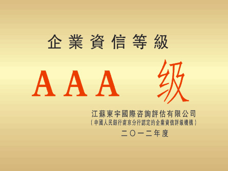 企业资信等级证书
